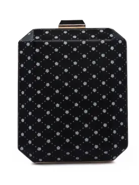 Metallic Cut Out Clutch Bag
