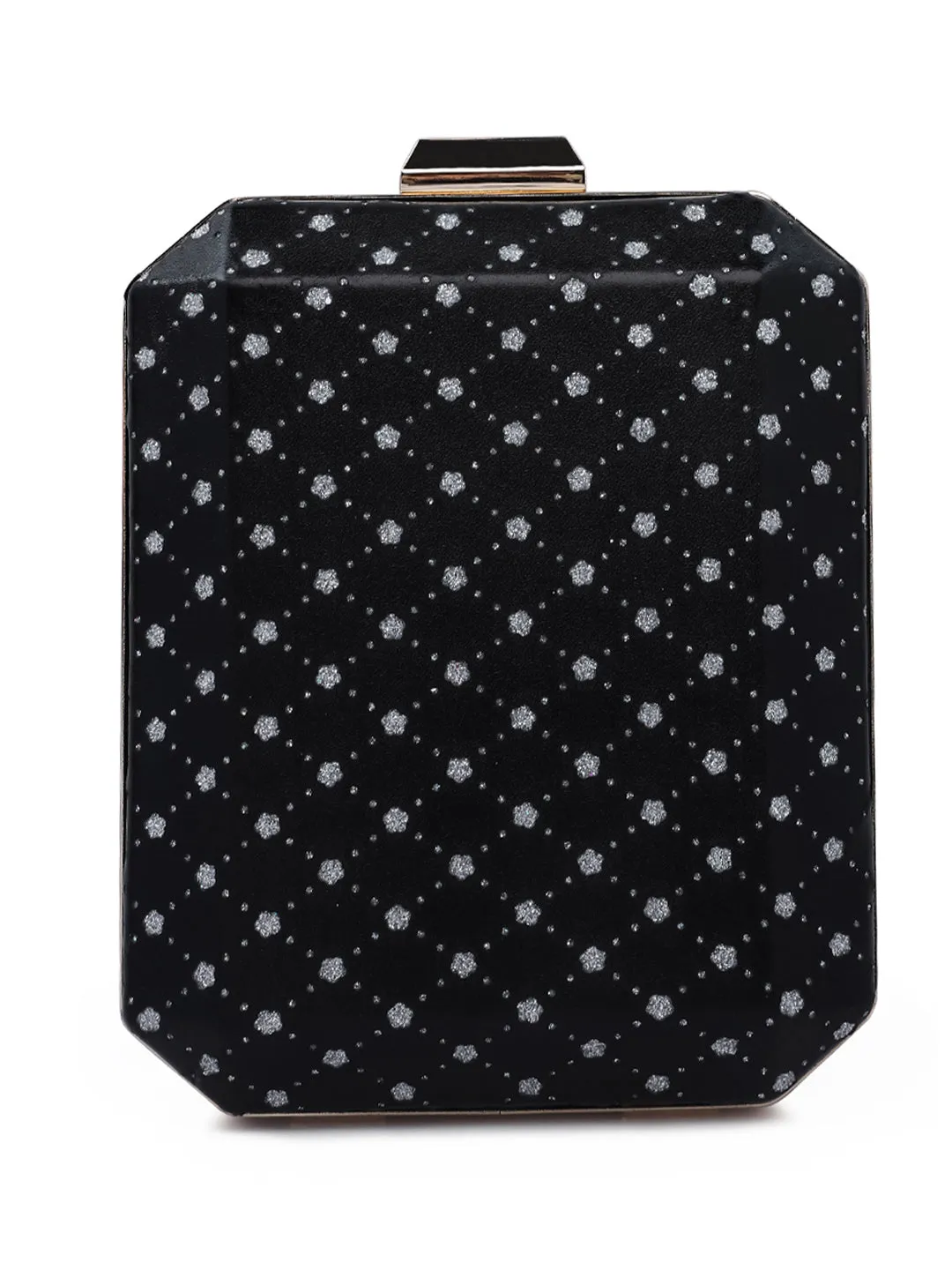 Metallic Cut Out Clutch Bag