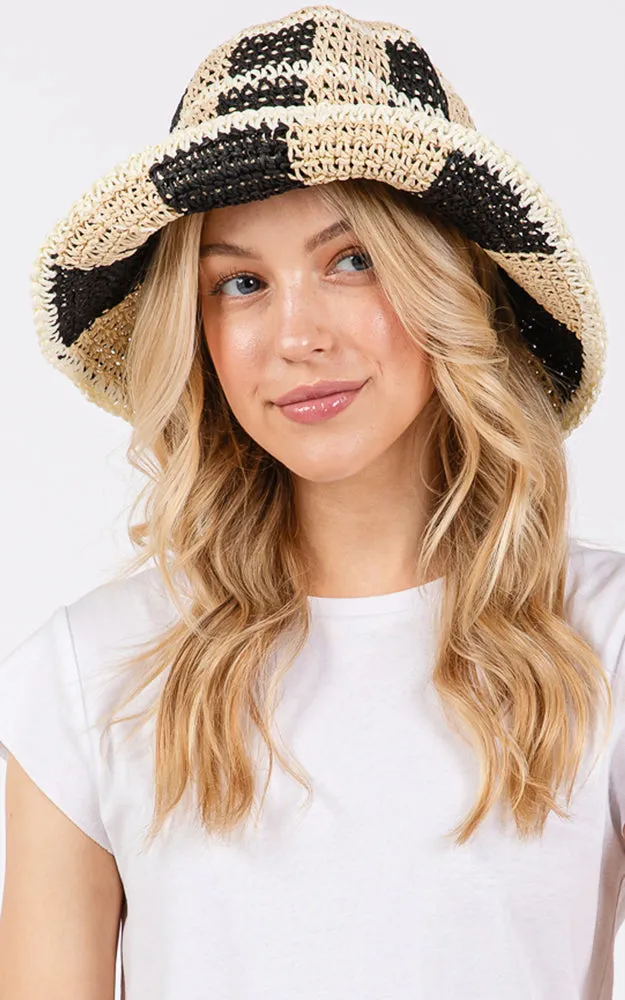 MH0224 COLOR BLOCKED TWO TONE BUCKET HAT