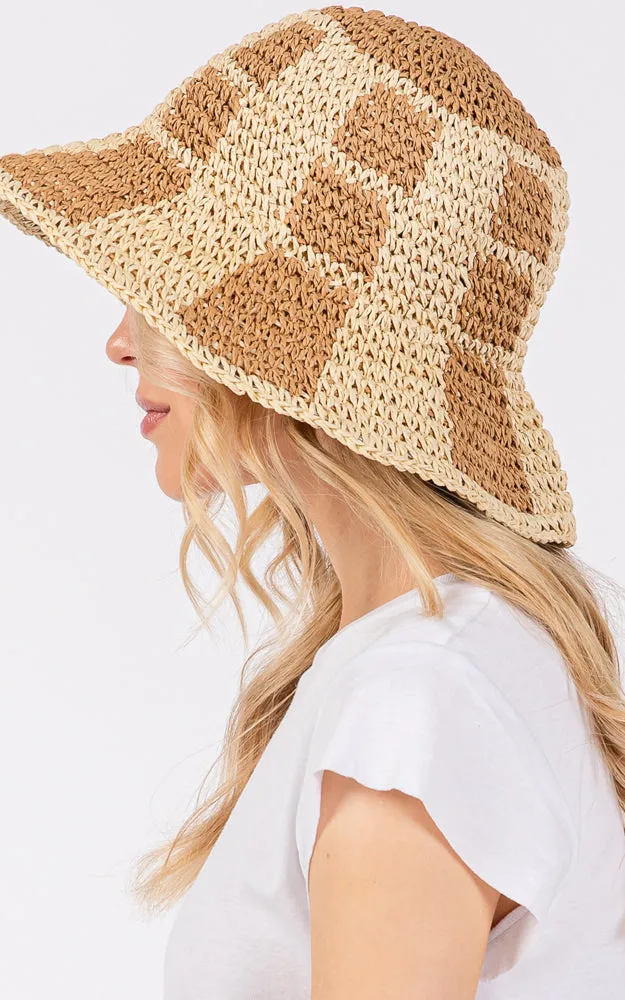 MH0224 COLOR BLOCKED TWO TONE BUCKET HAT