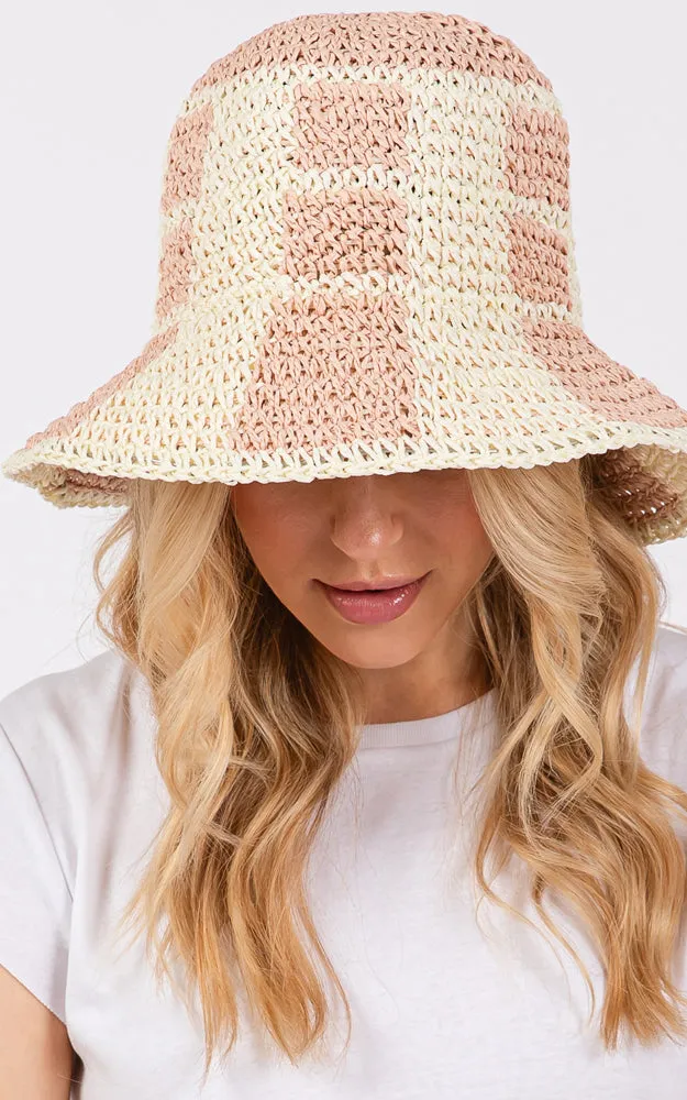 MH0224 COLOR BLOCKED TWO TONE BUCKET HAT