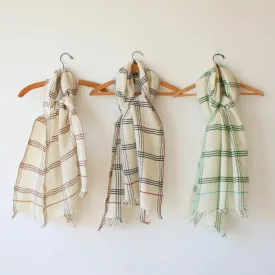 Moismont Wool Plaid Scarves - 3 Color Options