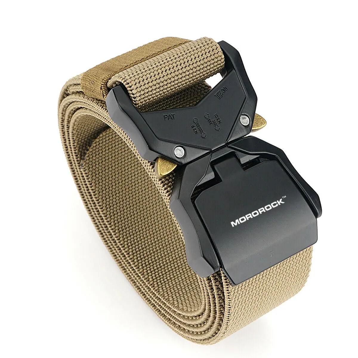 MROCKX™ Canvas Tactical Belt - Adjustable Metal Buckle | Survival Army Rigger Waistband