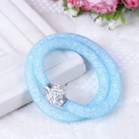 NEW Fashion Jewelry Handmade Stardust Crystal Rhinestone Bracelets Women Charm Bangle