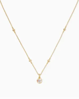 Nola Short Pendant Gold Iridescent Drusy by Kendra Scott
