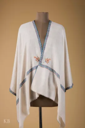 Off White Hashidar Pashmina Stole