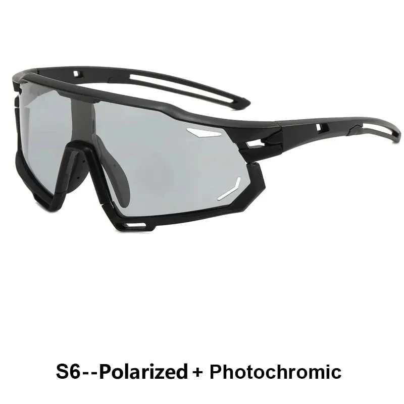 Outdoor Sports Windscreen Discolored Riding Glasses For Men And Women Fashion Polarized Sunglasses Mountaineering Glasses