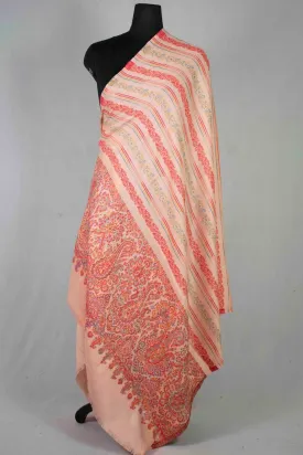 PINK Colour Designer Shawl With Beautifully Highlighted With Border pattern A Sure to Give You Warm Look.