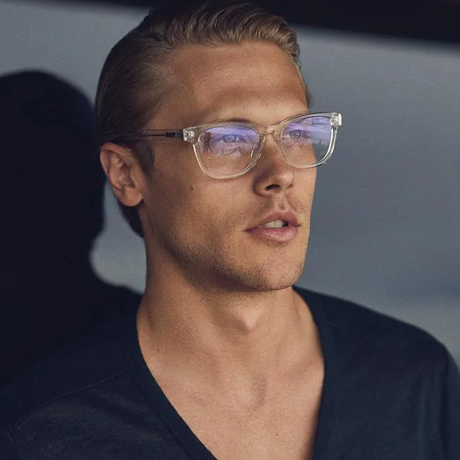 QUAY Hardwire Mini Blue Light Glasses - Clear/Clear