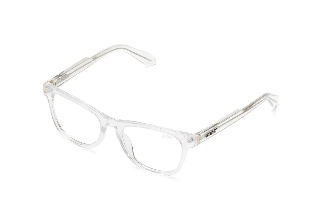 QUAY Hardwire Mini Blue Light Glasses - Clear/Clear