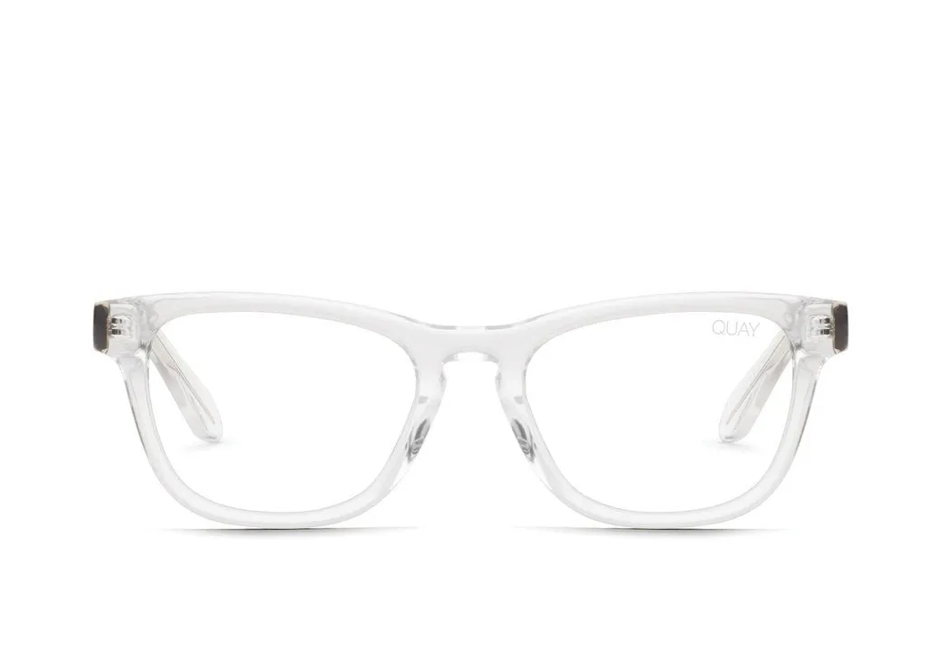 QUAY Hardwire Mini Blue Light Glasses - Clear/Clear