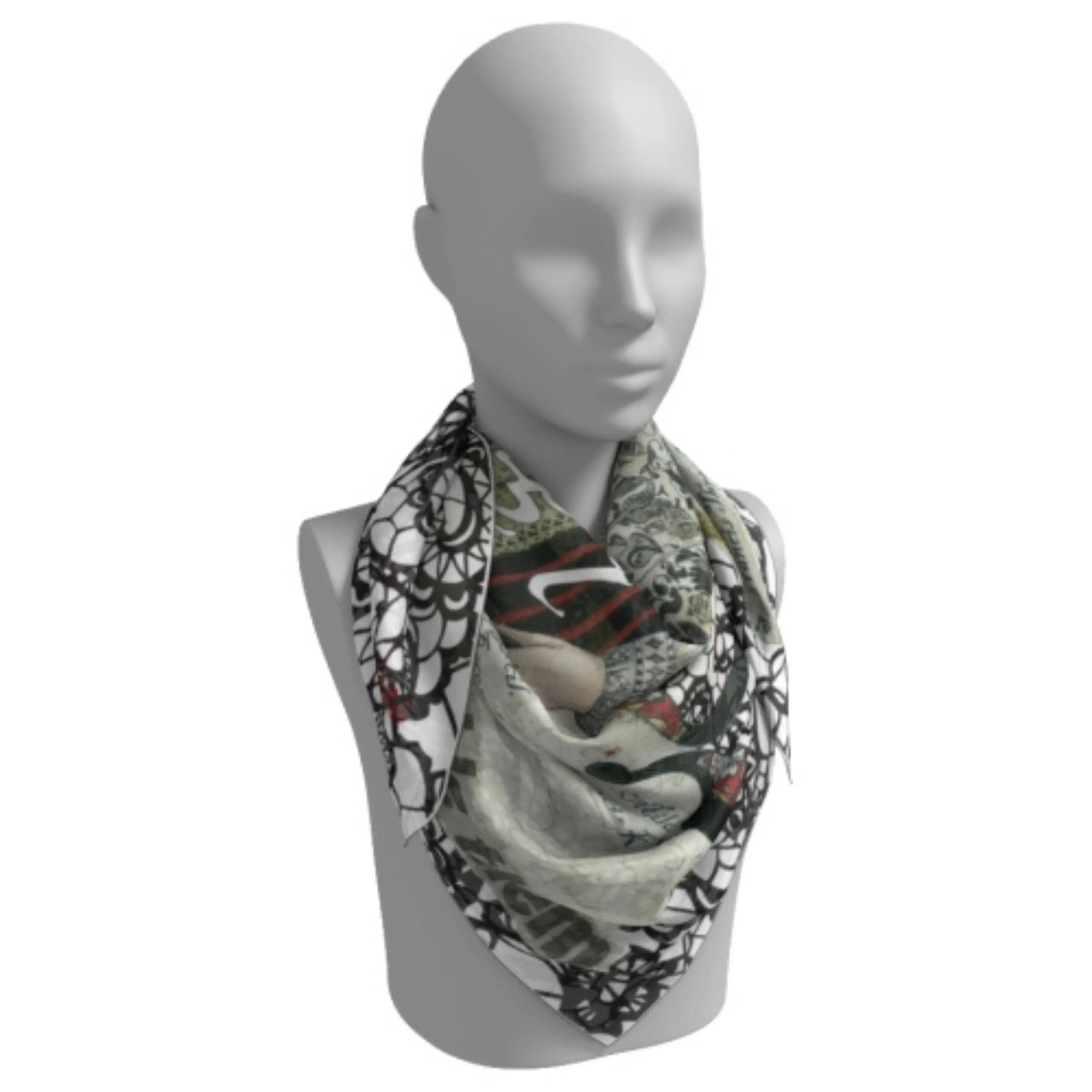 Queen Elizabeth I Silk Square Scarf