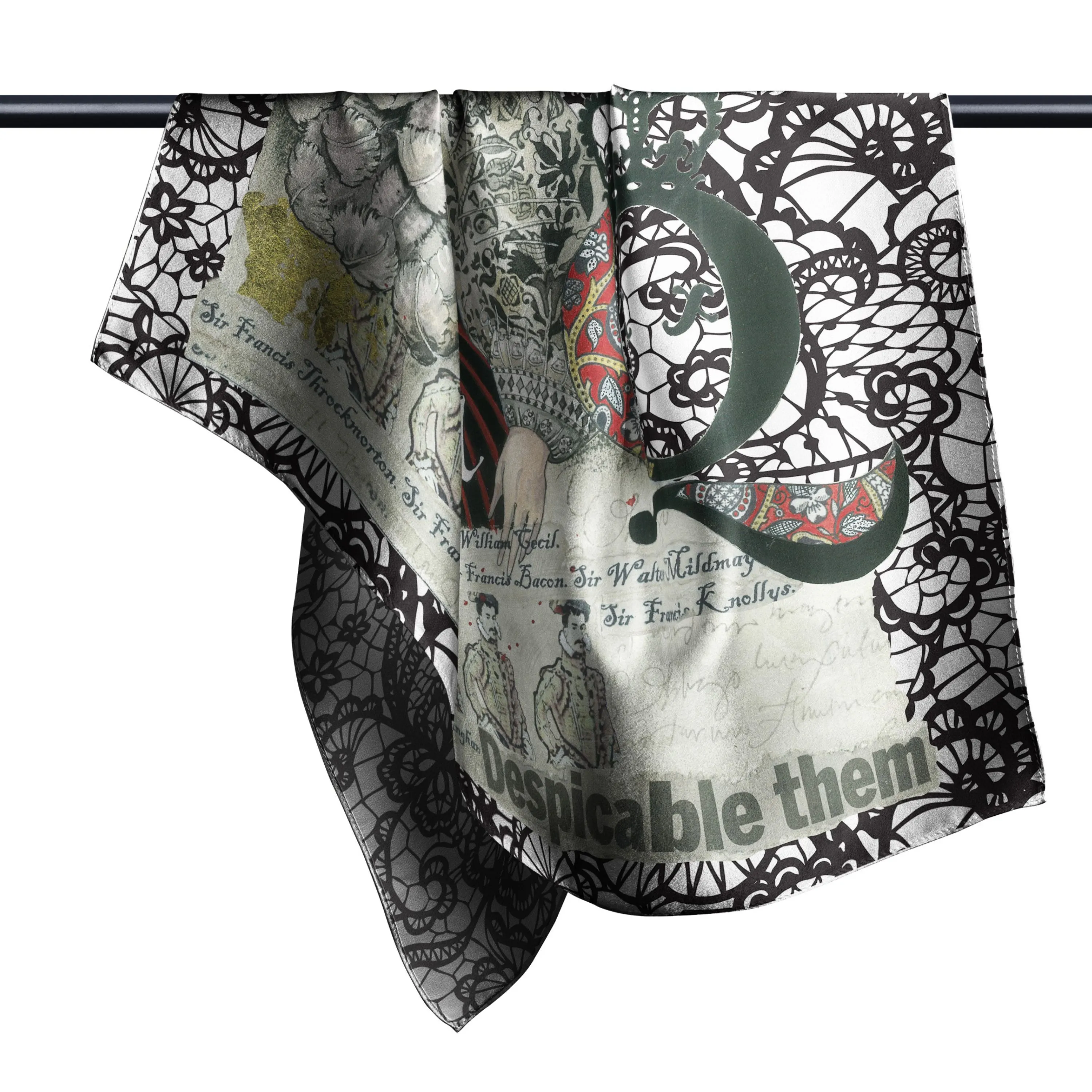 Queen Elizabeth I Silk Square Scarf