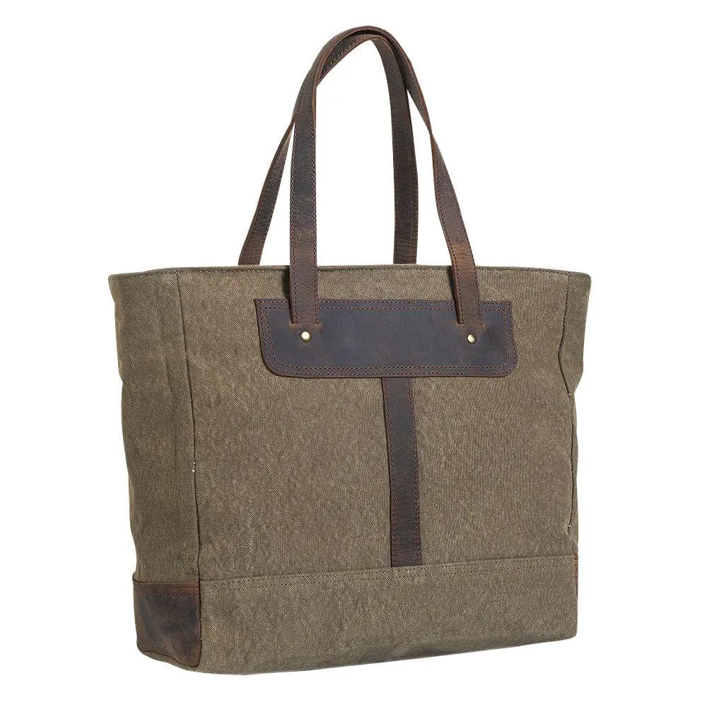 Retro Weathered Canvas Tote
