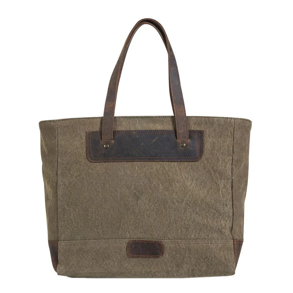 Retro Weathered Canvas Tote