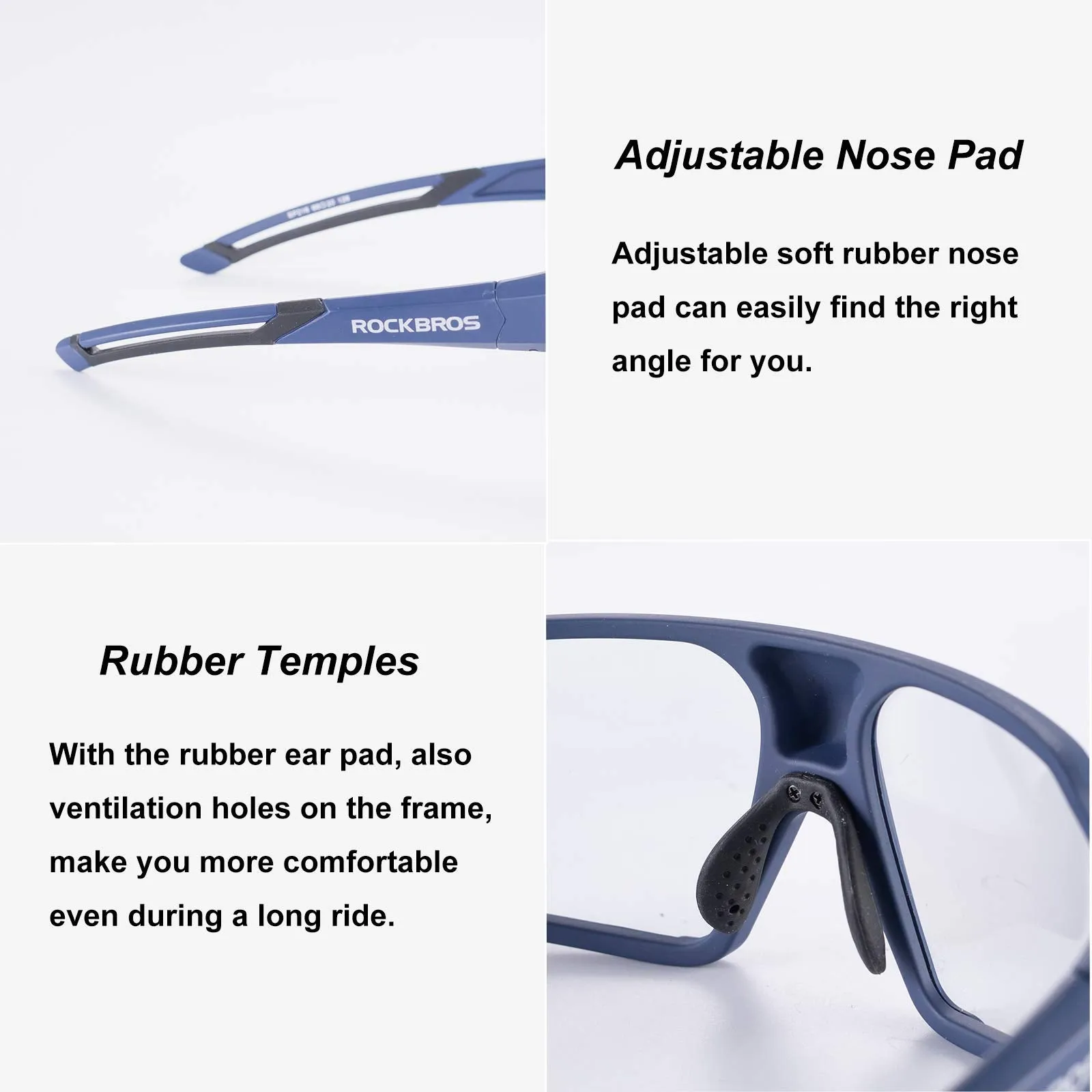 ROCKBROS Photochromic Cycling Glasses UV 400 Protection Sports Sunglasses