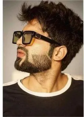 Round, Retro Square Sunglasses (For Men & Women, Red, Violet)