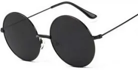 Round Sunglasses (For Men & Women, Violet, Black)