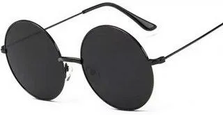 Round Sunglasses (For Men & Women, Violet, Black)