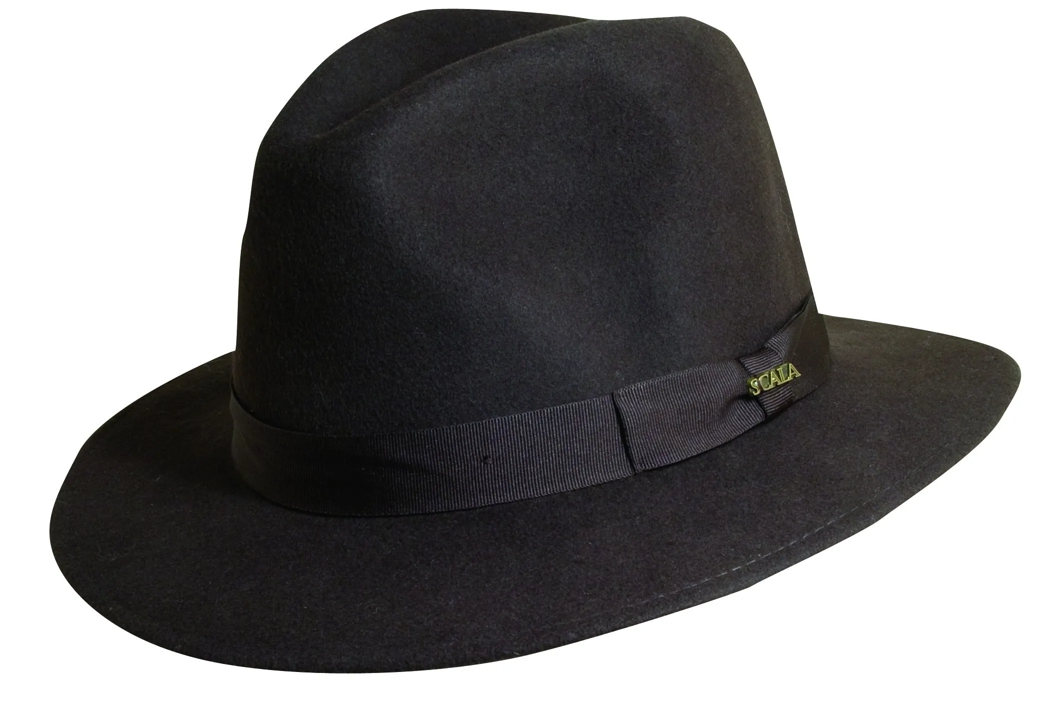 Scala Norfolk Crushable Wool Fedora Dress Hat