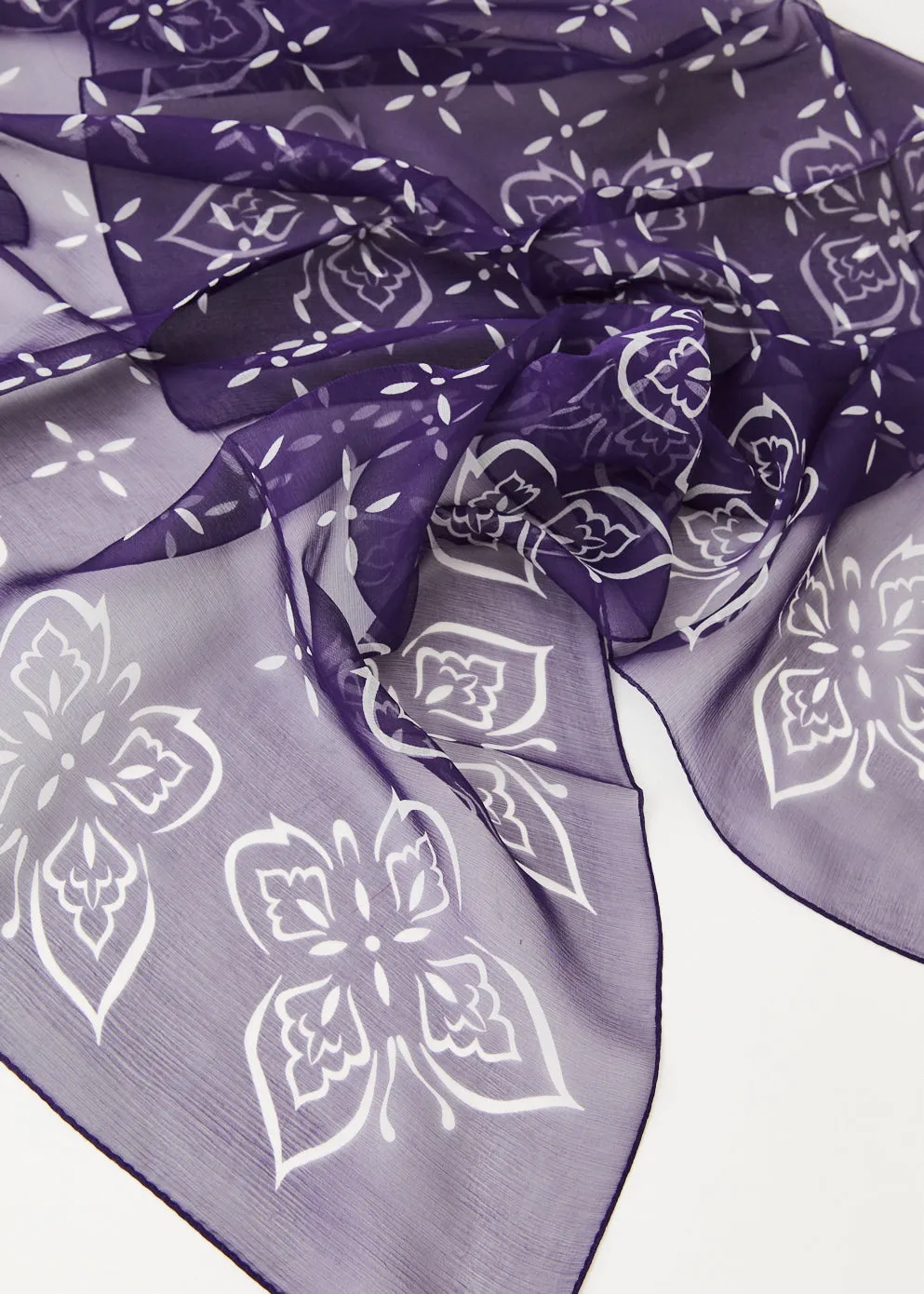 Scarf Silk Crepe and Papillon