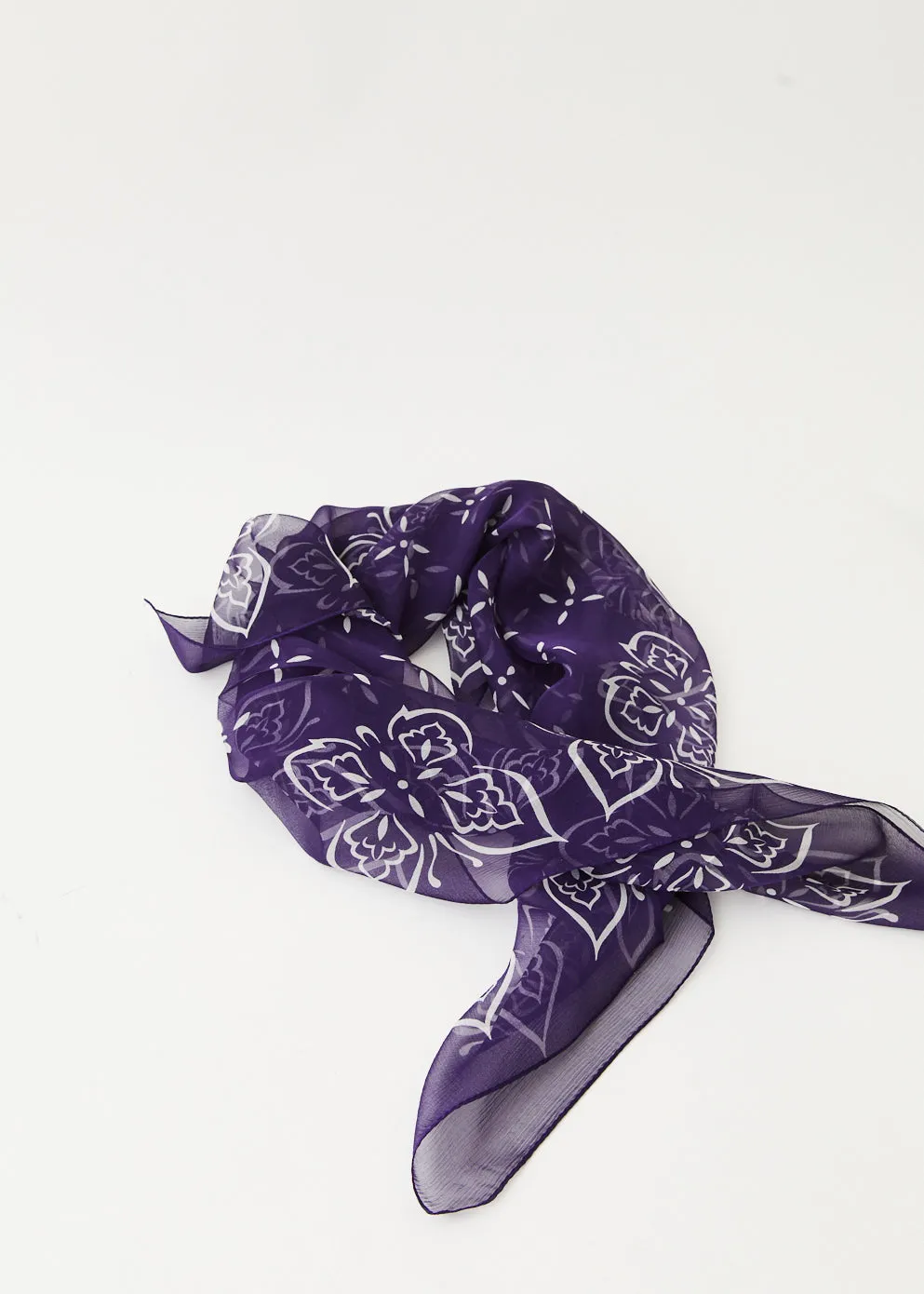Scarf Silk Crepe and Papillon