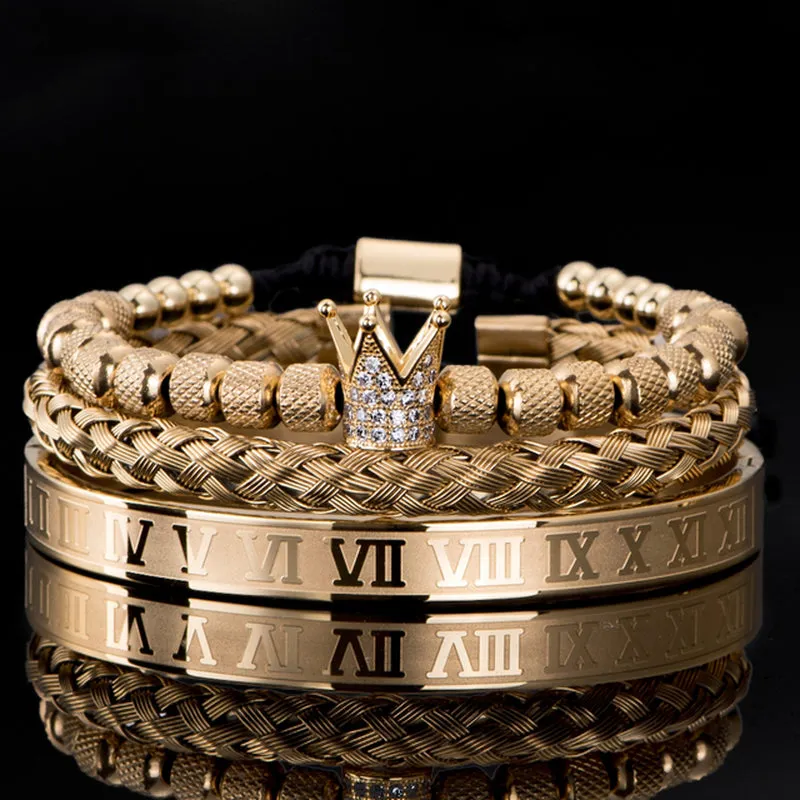 Silver and Gold Crown Royal BraceletsSeries