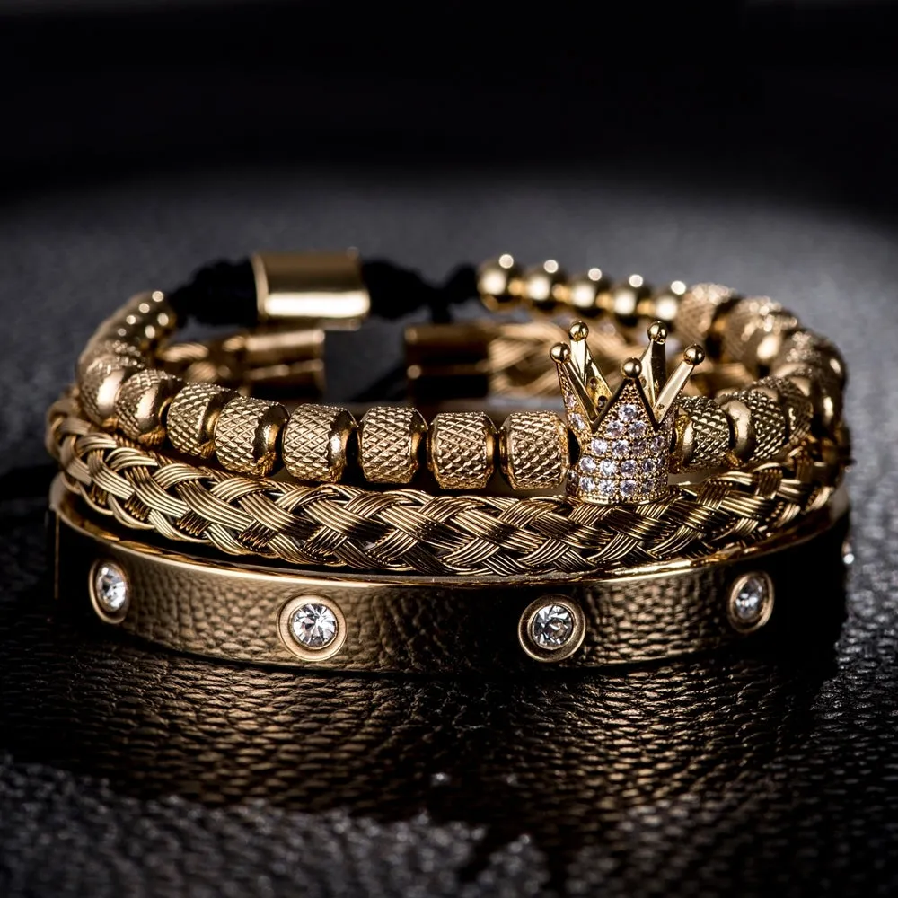 Silver and Gold Crown Royal BraceletsSeries