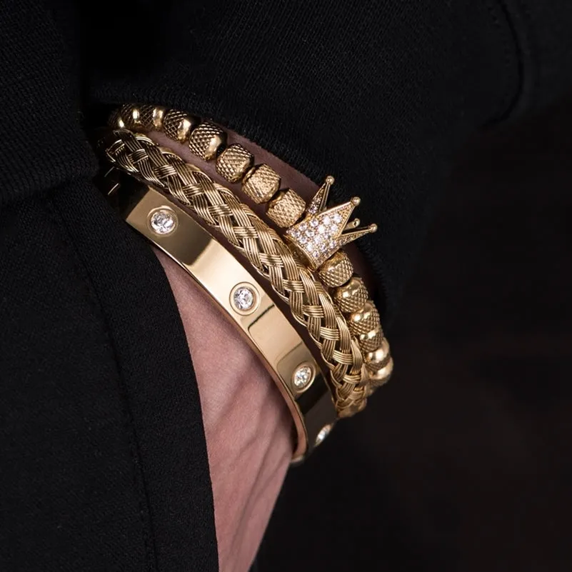 Silver and Gold Crown Royal BraceletsSeries
