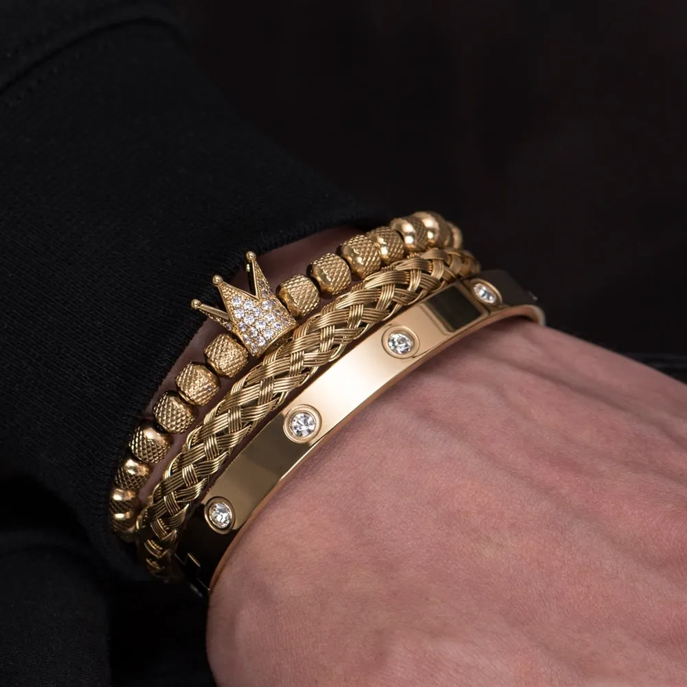 Silver and Gold Crown Royal BraceletsSeries