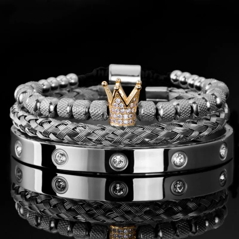 Silver and Gold Crown Royal BraceletsSeries
