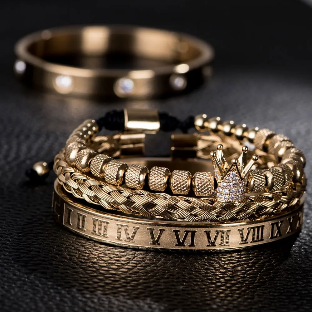 Silver and Gold Crown Royal BraceletsSeries