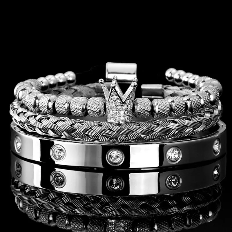 Silver and Gold Crown Royal BraceletsSeries