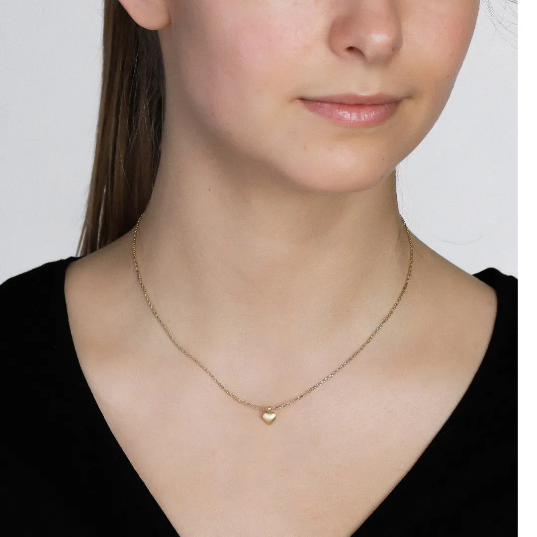 SOPHIA tiny heart pendant necklace gold-plated