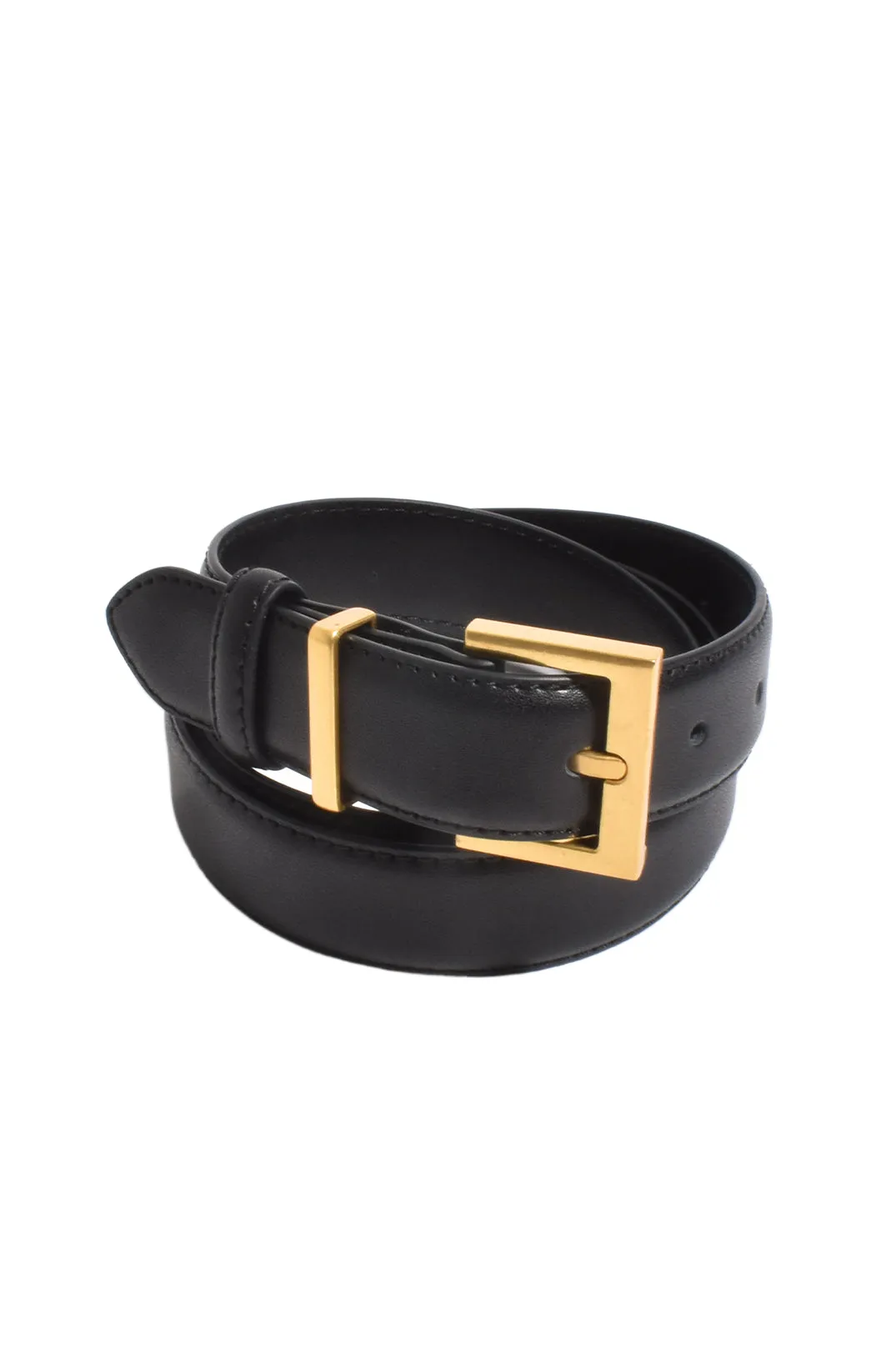 Square Buckle Belt Black/Gold