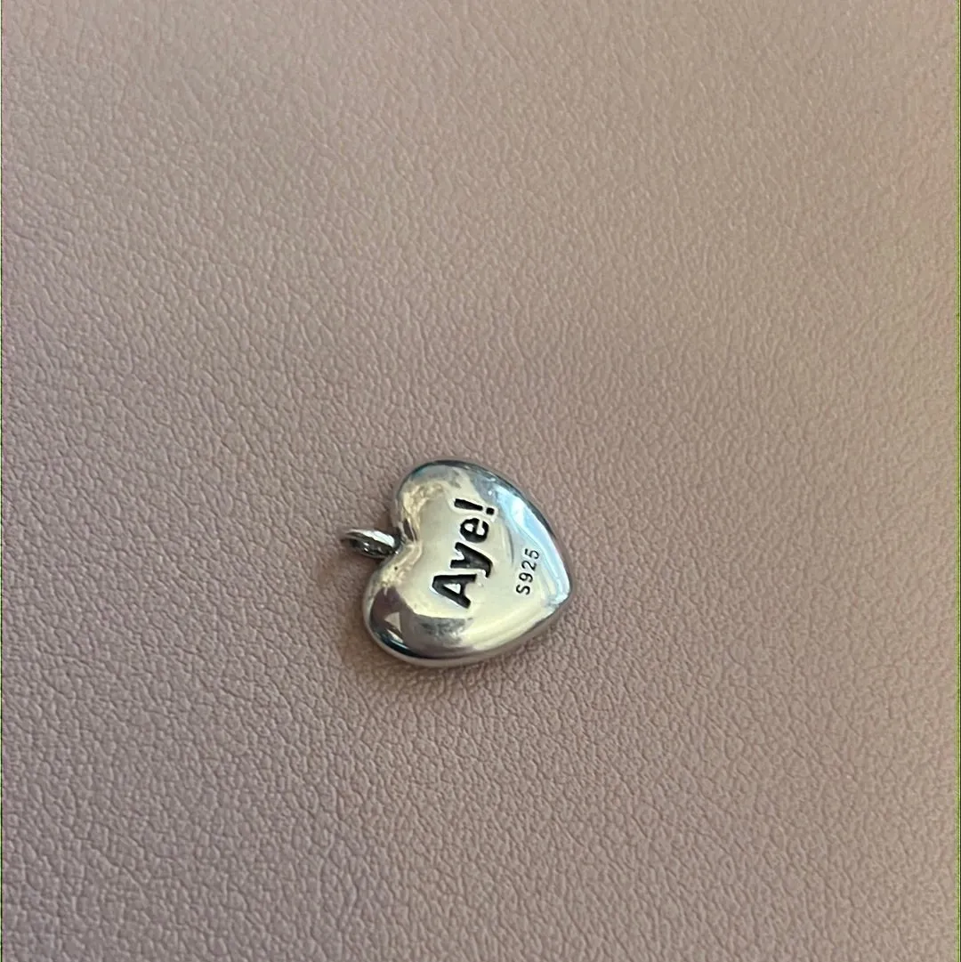 Sterling Silver Scotland Enamel Heart Travel Pendant Charm