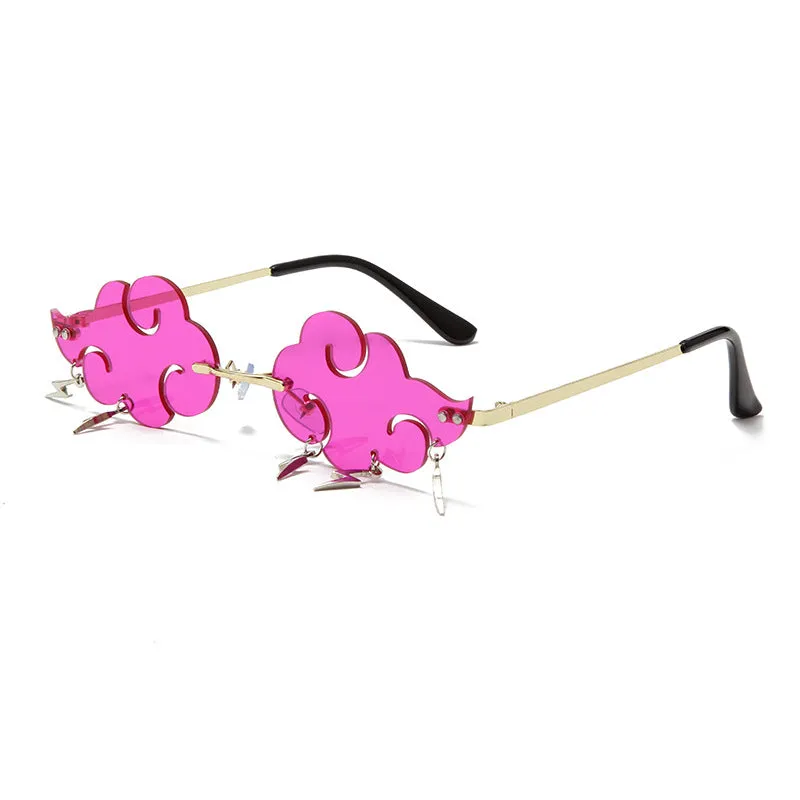 Sunglasses sun Shades Cloud Fashion Vintage Lightning Pendant Eccentric Personality Ball Party Shaped unisex