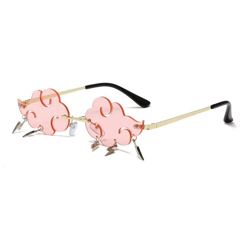 Sunglasses sun Shades Cloud Fashion Vintage Lightning Pendant Eccentric Personality Ball Party Shaped unisex