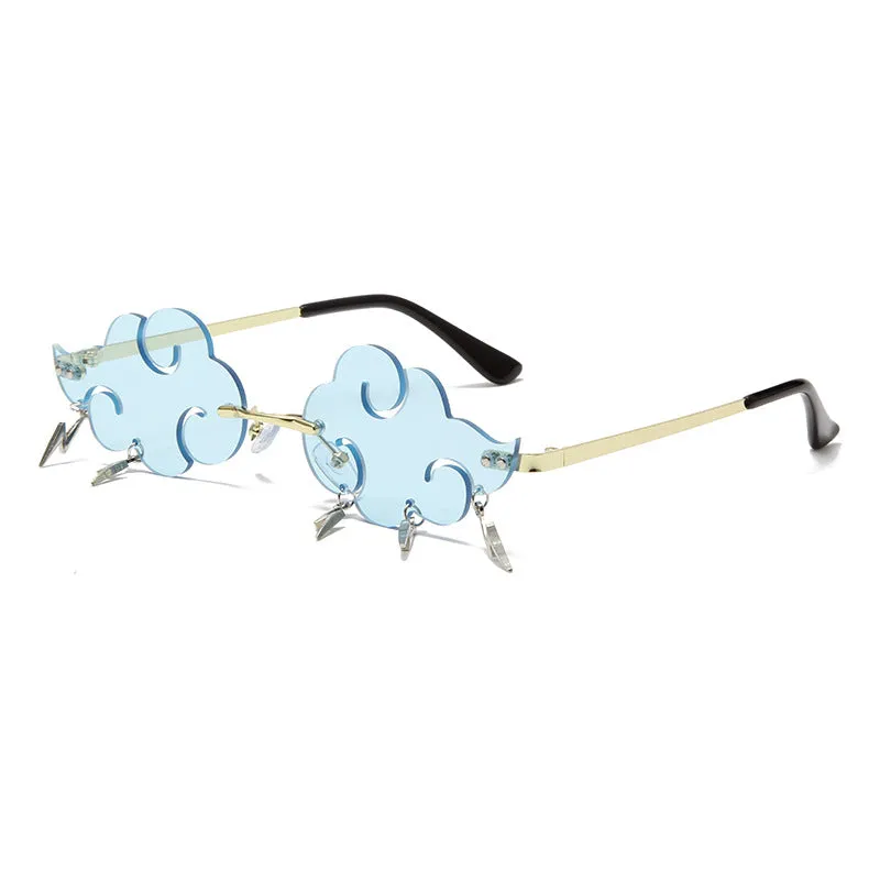 Sunglasses sun Shades Cloud Fashion Vintage Lightning Pendant Eccentric Personality Ball Party Shaped unisex