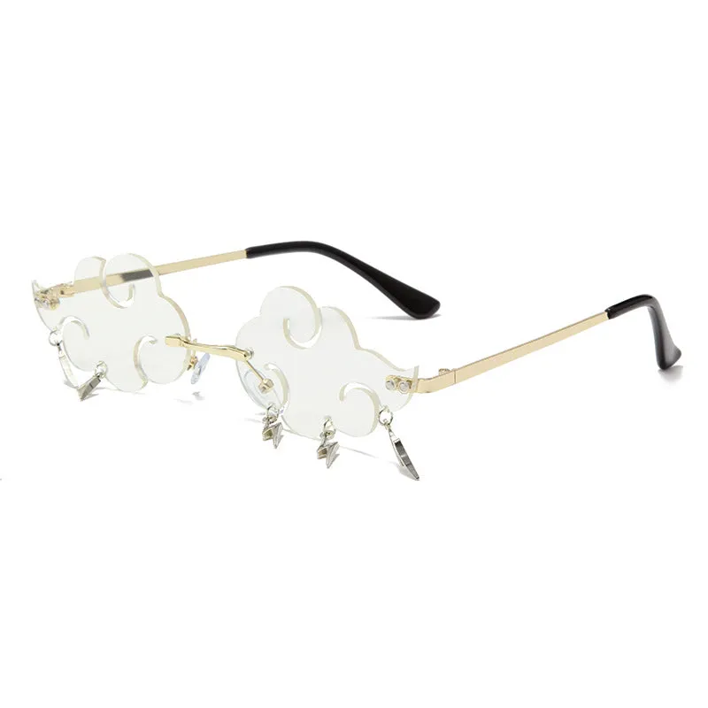 Sunglasses sun Shades Cloud Fashion Vintage Lightning Pendant Eccentric Personality Ball Party Shaped unisex