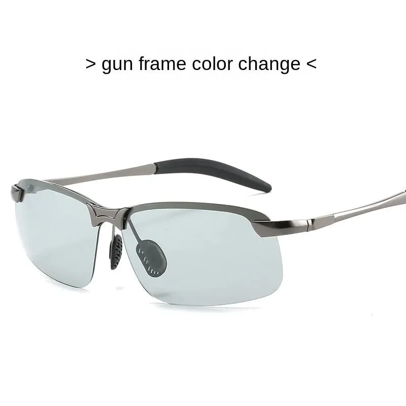 Sunglasses sun Shades Color Changing Polarized Driver Night Vision Men's Outdoor Cycling Day and Night Dual Use Driving unisex