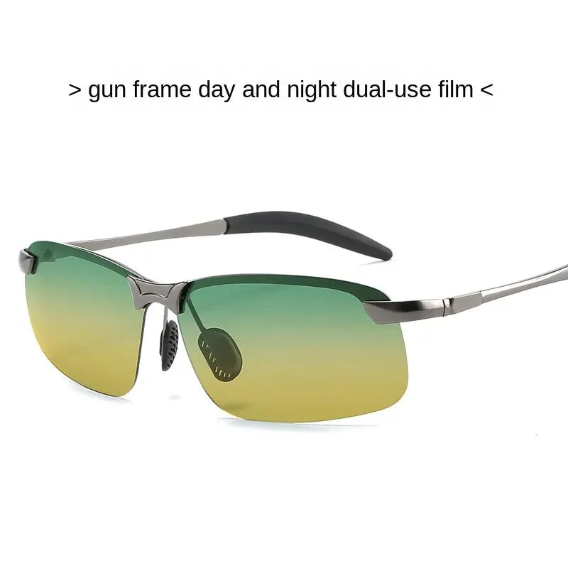 Sunglasses sun Shades Color Changing Polarized Driver Night Vision Men's Outdoor Cycling Day and Night Dual Use Driving unisex