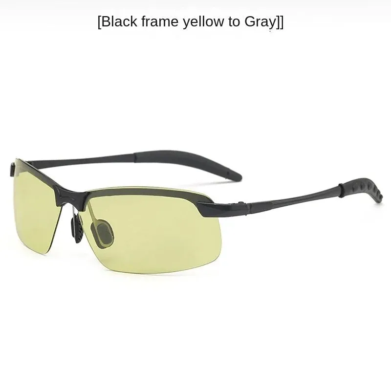 Sunglasses sun Shades Color Changing Polarized Driver Night Vision Men's Outdoor Cycling Day and Night Dual Use Driving unisex