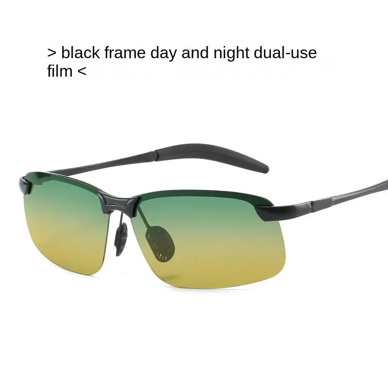 Sunglasses sun Shades Color Changing Polarized Driver Night Vision Men's Outdoor Cycling Day and Night Dual Use Driving unisex