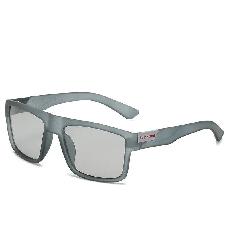 Sunglasses sun Shades Elastic Paint Large Frame UV Proof Household Outer Color Changing Driving Polarized Light unisex
