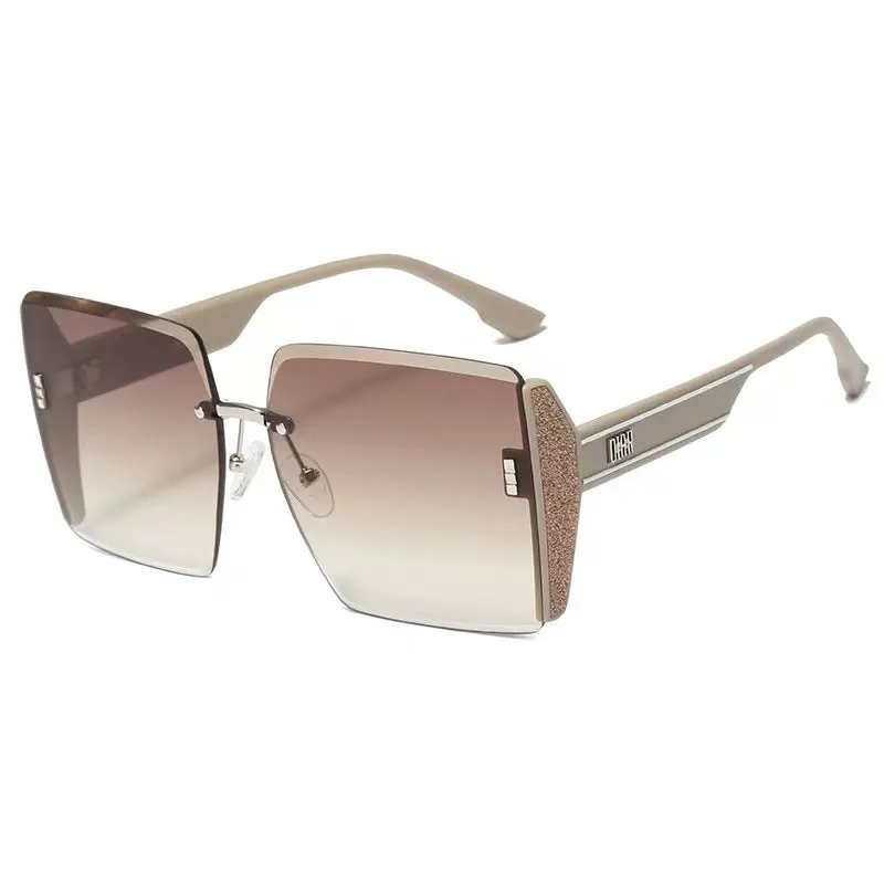 Sunglasses sun Shades Fashion Atmospheric Box to Make Big Face Thin Looked UV Protection unisex