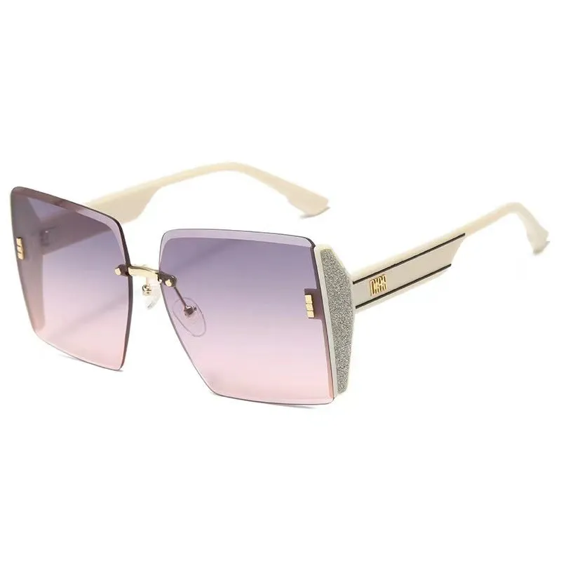 Sunglasses sun Shades Fashion Atmospheric Box to Make Big Face Thin Looked UV Protection unisex