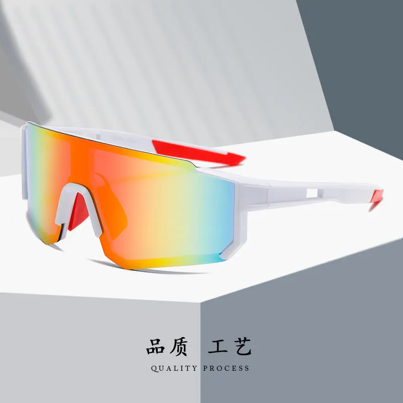 Sunglasses sun Shades Fashion Men's and Women's Outdoor Riding Protective True Color Film Colorful High Definition Large Lens Athletic unisex