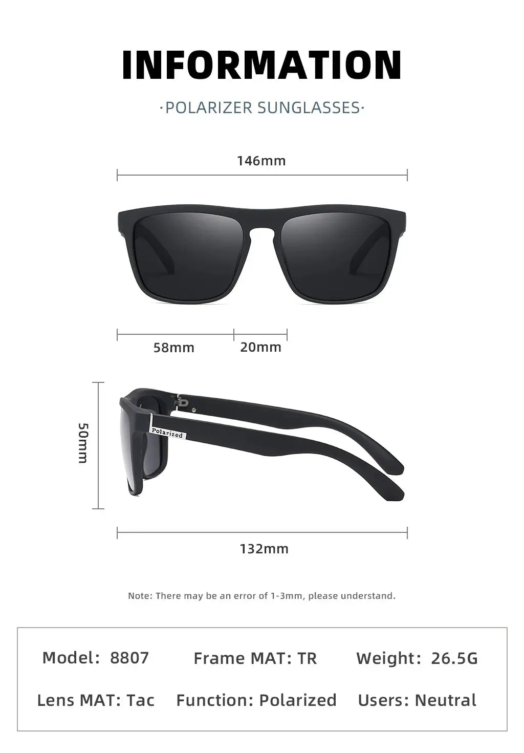 Sunglasses sun Shades Fashion Polarized Driving Driving European and American Riding Athletic unisex