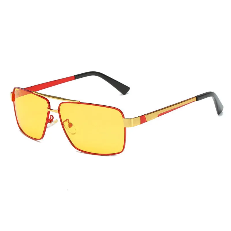 Sunglasses sun Shades Fashionable Personalized Color Changing Polarized Men's Metal unisex